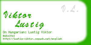 viktor lustig business card